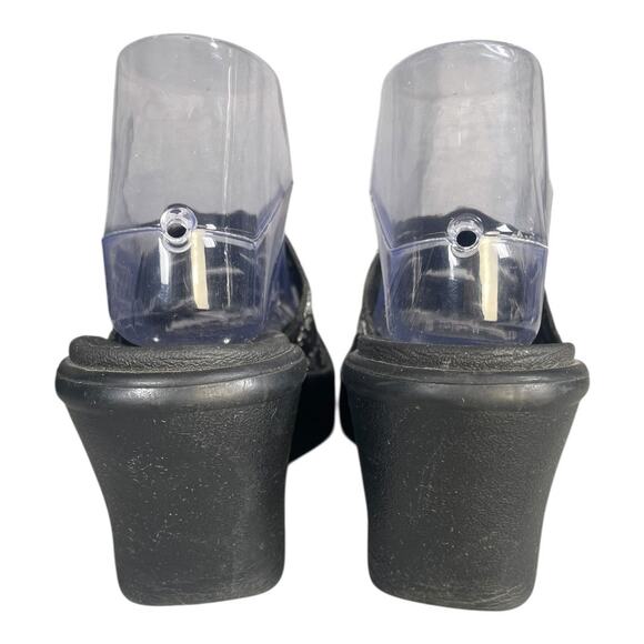 Skechers Women’s Rumble Up Funny Business Wedge Rhinestone Black Sandals Size-8 - Picture 5 of 9